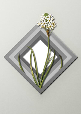 Geometric Pastel Flower
