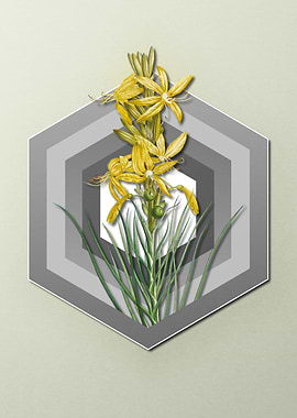 Geometric Floral on Pastel