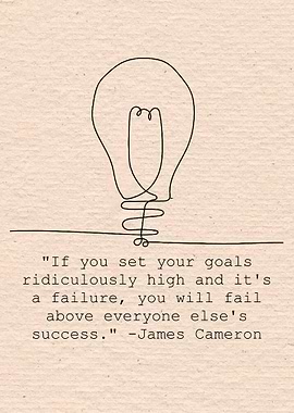 Quote with a lighbulb