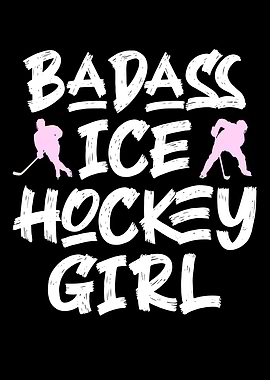 Badass ice hockey girl