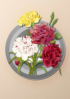 Pastel Floral Carnation