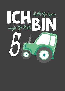 5th birthday tractor for