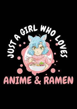 Anime Girl Ramen Otaku Kaw
