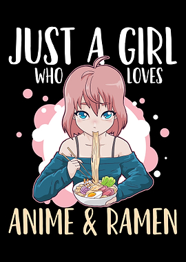 Anime Girl Ramen Japanese