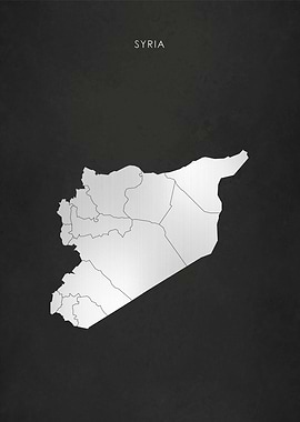 Silver Syria Map