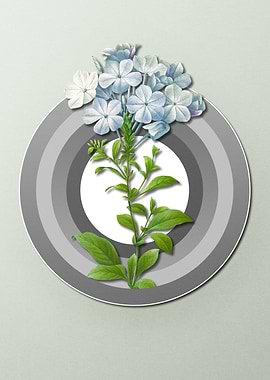 Spring Pastel Blue Flower