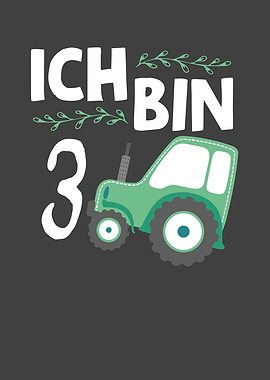 3rd birthday tractor for