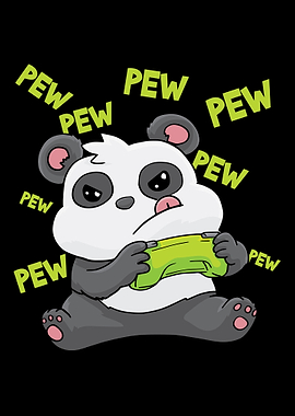 Panda Gamepad Gaming Kawai
