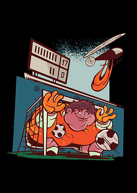 Thick soccer player gift