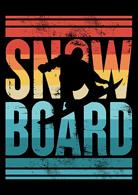 Retro Snowboard Gift