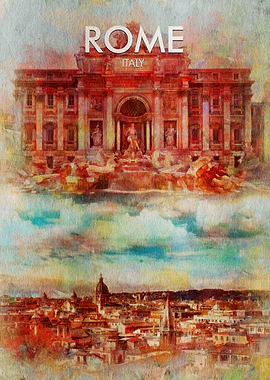 Sunset in the eternal city