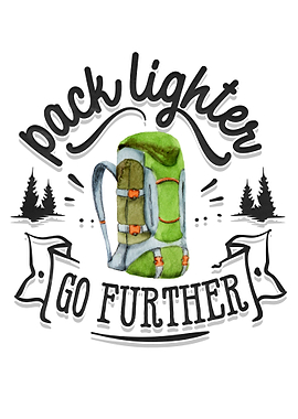 Pack lighter go further