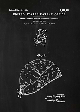 68 Water Polo Cap Patent
