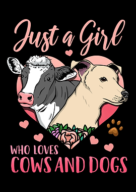 Cow Dog Cow Lover Dog Love