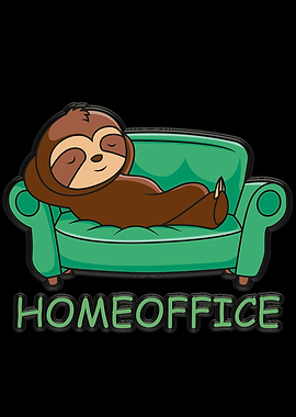 Home Office Sloth Pandemic