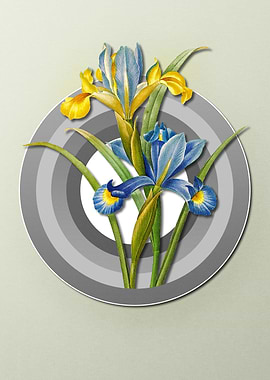 Geometric Flora Iris
