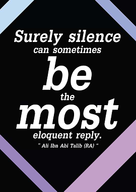 Surely silence can