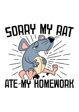 Rats Pet Homework Gift