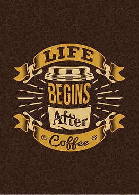Retro Coffee Quote