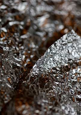 Alu folie closeup abstract