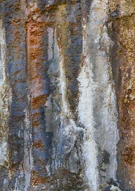 detail of the rock wall