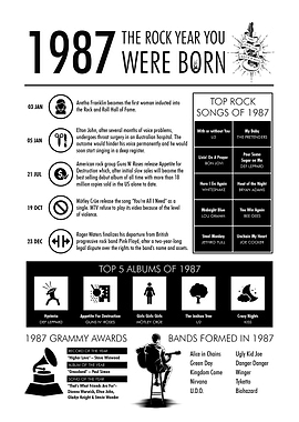 1987 Year You Were Born