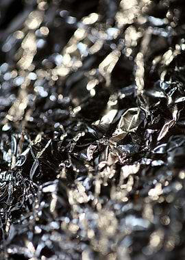 Alu folie closeup abstract