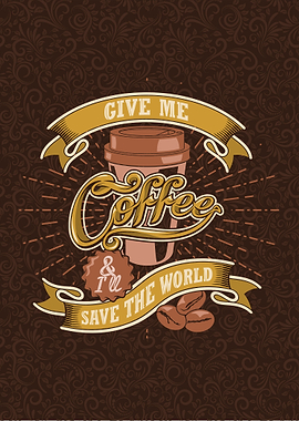 Retro Coffee Quote