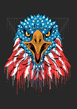 american flag eagle