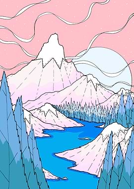 The ribbon winter winds