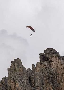 rocky mountain and cloudy