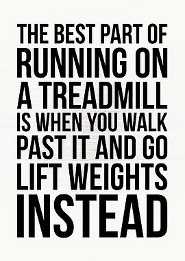 Treadmill vs Lift Weights