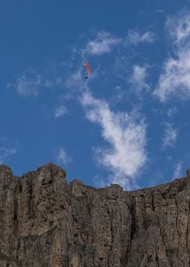 rocky mountain and cloudy