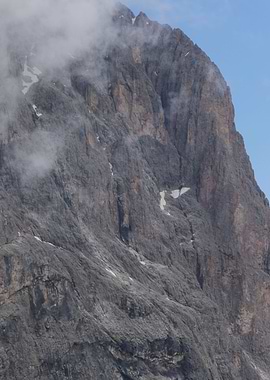 rocky mountain and cloudy