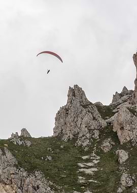 rocky mountain and cloudy