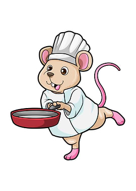 Rat Cook Pan Cooking hat