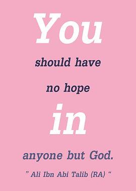 You should have no hope