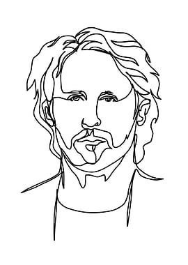 Mike Einziger line art