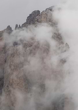 rocky mountain and cloudy