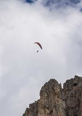 rocky mountain and cloudy