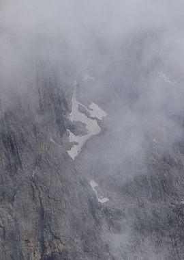 rocky mountain and cloudy