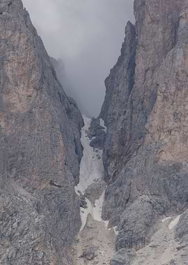 rocky mountain and cloudy