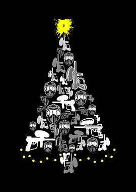 Paintball Christmas Tree