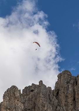 rocky mountain and cloudy