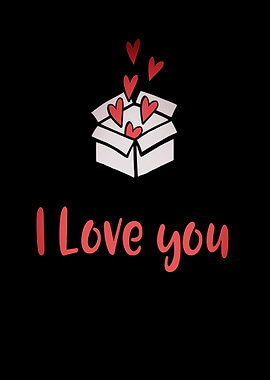 I love you Box of hearts