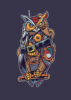 STEAMPUNK OWL