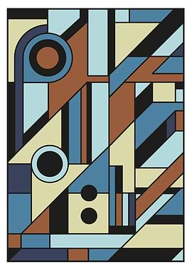 Abstract Geometric Artwork