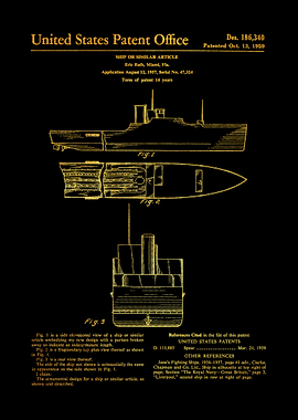 6 1956 Ship Patent
