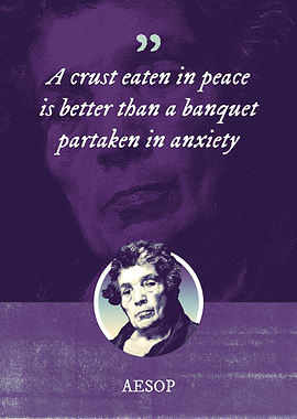 A crust eaten in peace is