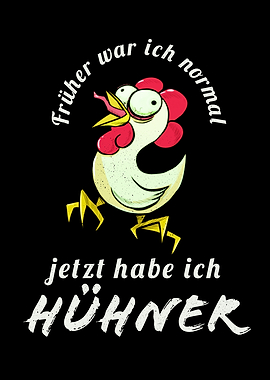 Lustige Hhner Landwirt